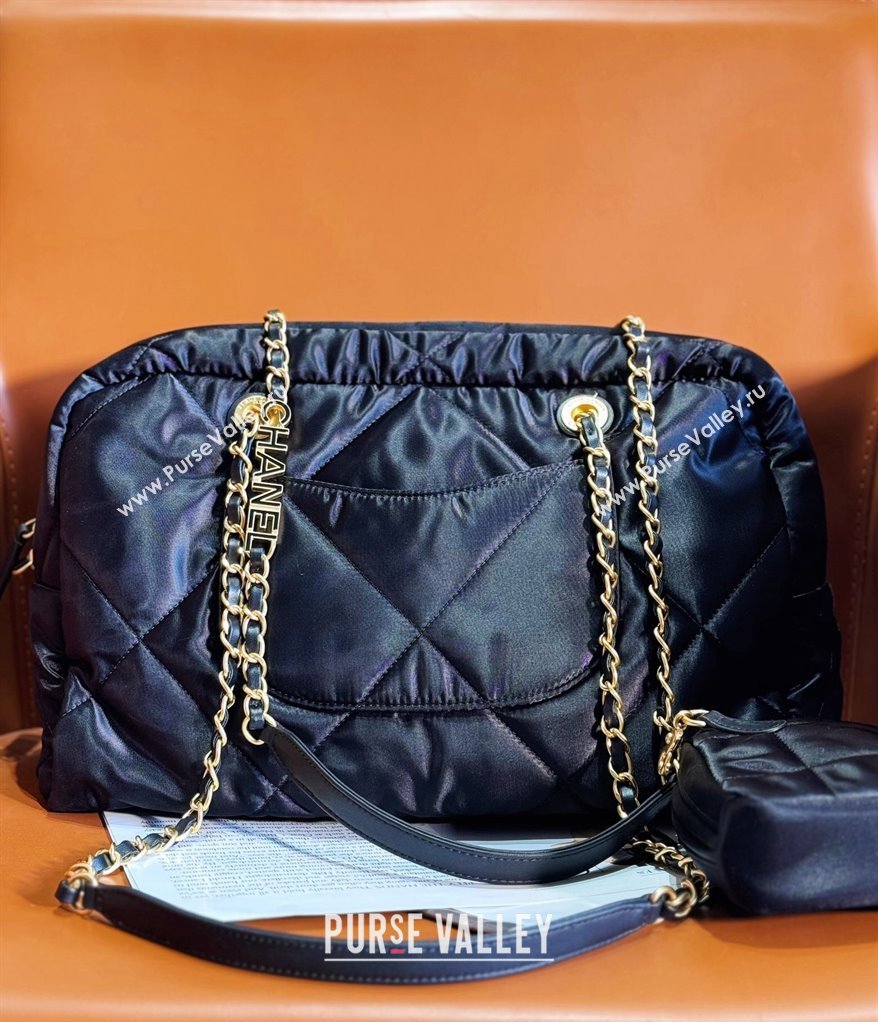 Chanel Black Nylon Max Travel Bag 2023 1208 (yezi-231208017)