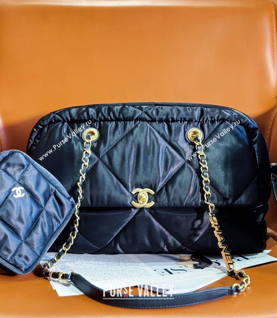 Chanel Black Nylon Max Travel Bag 2023 1208 (yezi-231208017)