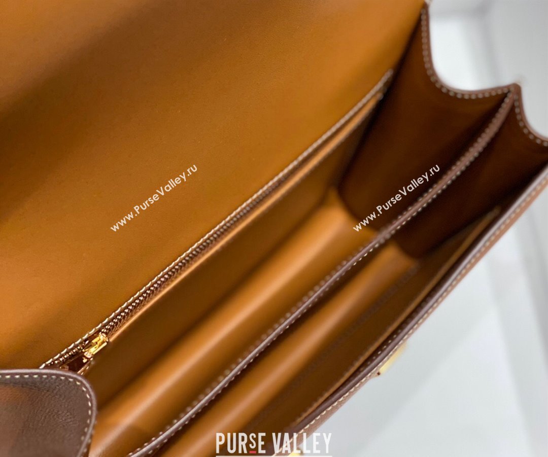 Hermes Classic Constance Bag 23cm in Epsom Leather Golden Brown 2023 (FL-231209050)