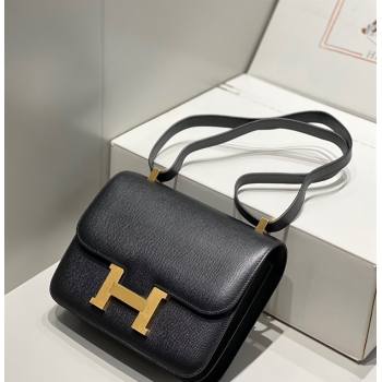 Hermes Classic Constance Bag 23cm in Epsom Leather Black/Gold 2023 (FL-231209052)