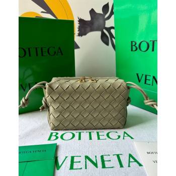 Bottega Veneta Mini Loop Camera Bag in Intrecciato Leather Travetine Green 2023 723547 (WT-231212038)