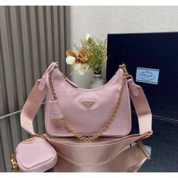 Prada Re-Edition 2005 Re-Nylon Bag 1BH204 Light Pink 2023 NEW (YZ-231211028)