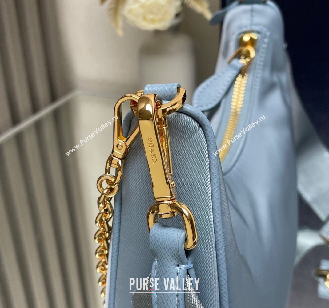 Prada Re-Edition 2005 Re-Nylon Bag 1BH204 Light Blue 2023 NEW (YZ-231211031)