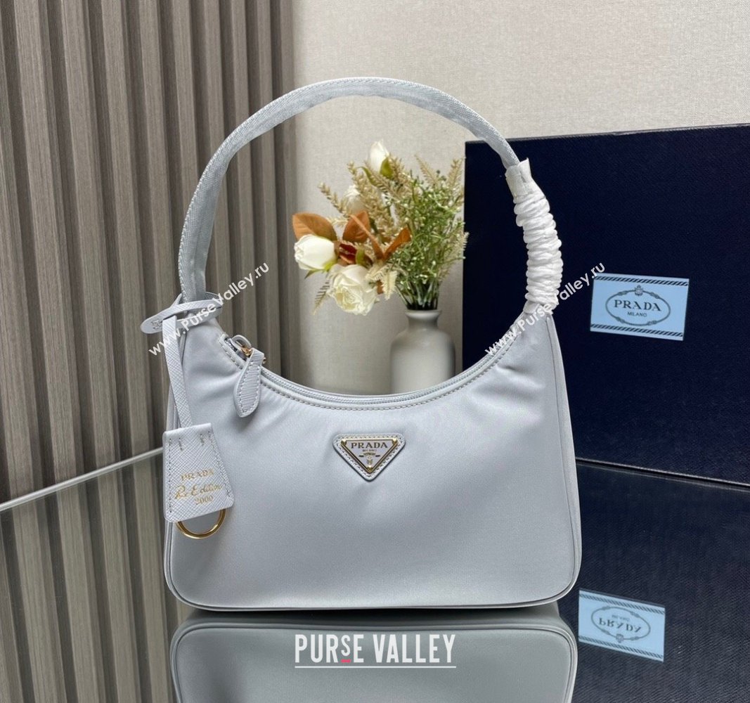 Prada Re-Nylon Prada Re-Edition 2000 mini-bag 1NE515 Light Grey 2023 NEW (YZ-231211034)