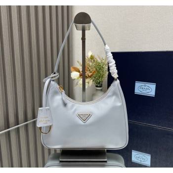 Prada Re-Edition 2005 Re-Nylon mini bag 1NE204 Light Grey 2023 NEW (YZ-231211041)