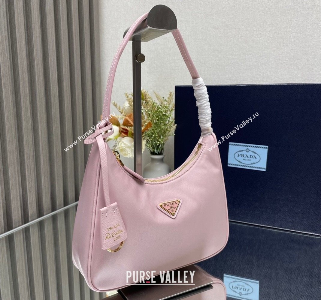 Prada Re-Edition 2005 Re-Nylon mini bag 1NE204 Light Pink 2023 NEW (YZ-231211042)