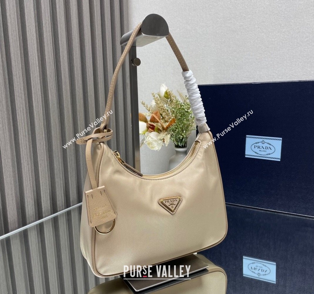 Prada Re-Edition 2005 Re-Nylon mini bag 1NE204 Beige 2023 NEW (YZ-231211043)