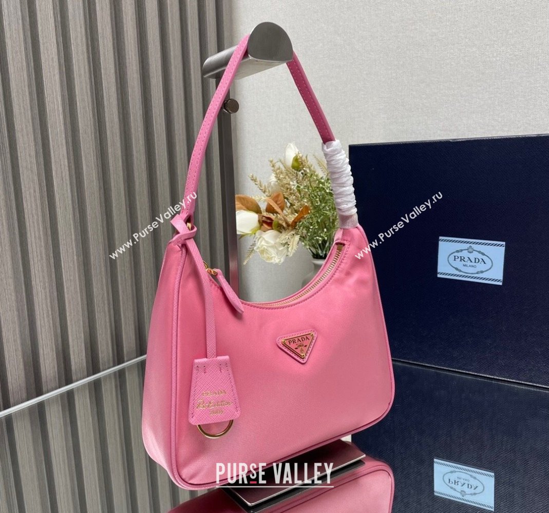 Prada Re-Edition 2005 Re-Nylon mini bag 1NE204 Dark Pink 2023 NEW (YZ-231211044)