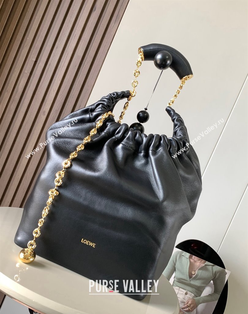 Loewe Medium Squeeze bag in nappa lambskin Black 2023 (Ys-231211061)