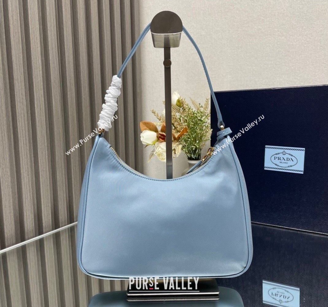 Prada Re-Edition 2005 Re-Nylon mini bag 1NE204 Light Blue 2023 NEW (YZ-231211045)