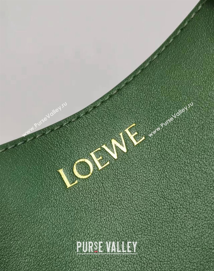 Loewe Large Puzzle Fold Tote in patchwork calfskin Umber Grey/Hunter Green 2023 (Ys-231211052)