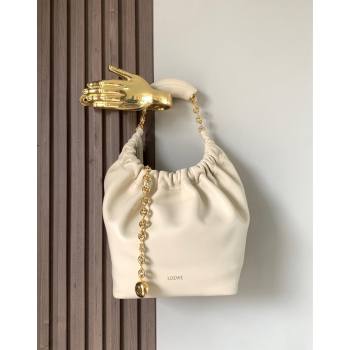 Loewe Small Squeeze bag in nappa lambskin White 2023 (Ys-231211053)