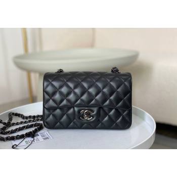 Chanel Lambskin Classic Mini Flap Bag A69900 Black/Gunmetal 2023 (sm-2312260157)