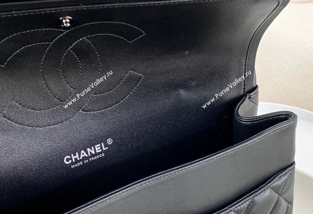 Chanel Lambskin Classic Maxi Flap Bag A58601 Black/Gunmetal 2023 (sm-2312260160)