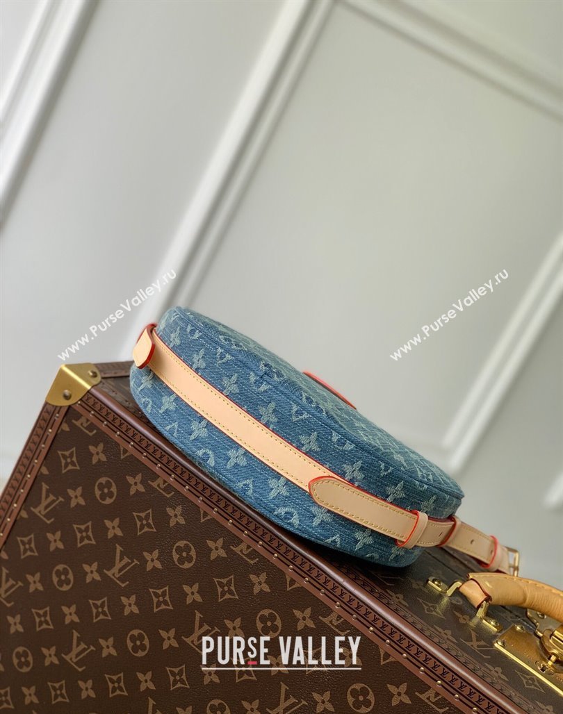 Louis Vuitton Croisette MM Shoulder Bag in Blue Monogram Denim M46856 2023 (KI-231227063)