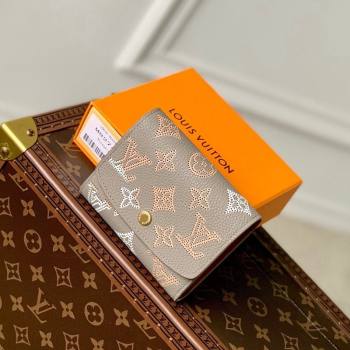 Louis Vuitton Victorine Wallet in Grey Mahina Perforated Leather M82742 2023 (KI-231227073)