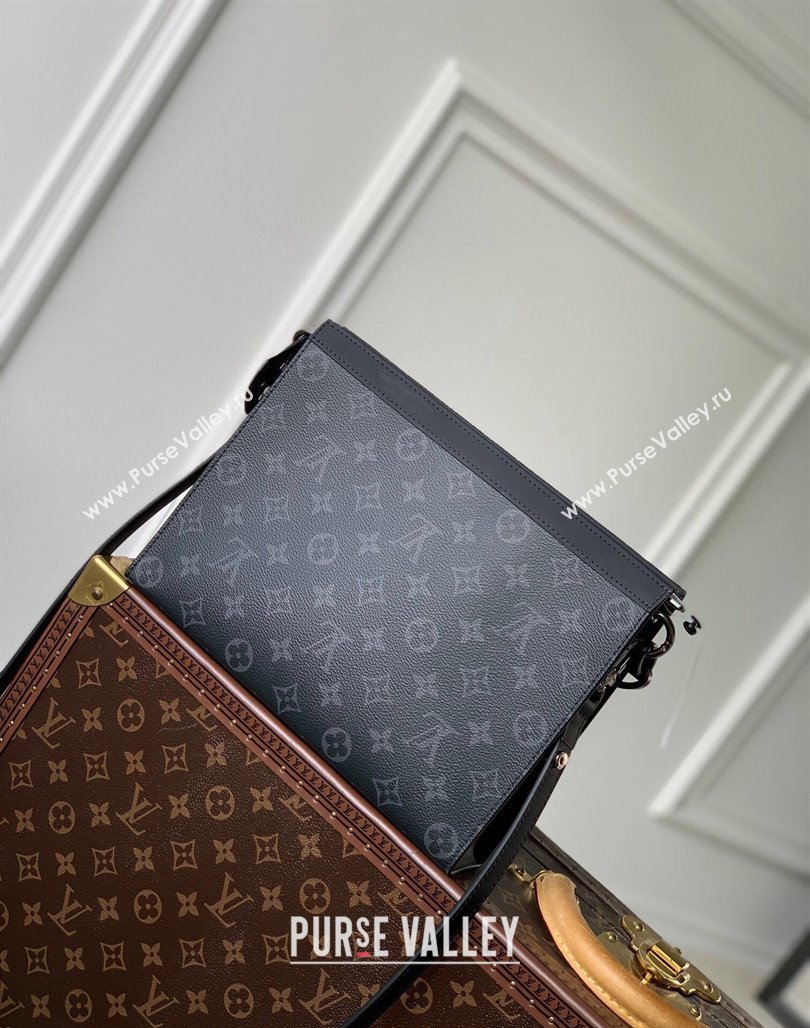 Louis Vuitton Toiletry Pouch with Chain in Monogram Canvas Black 2023 M47542 (KI-231227077)