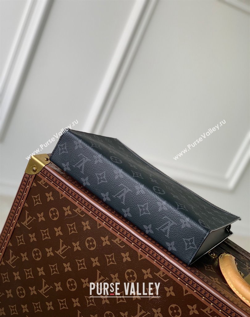 Louis Vuitton Toiletry Pouch with Chain in Monogram Canvas Black 2023 M47542 (KI-231227077)