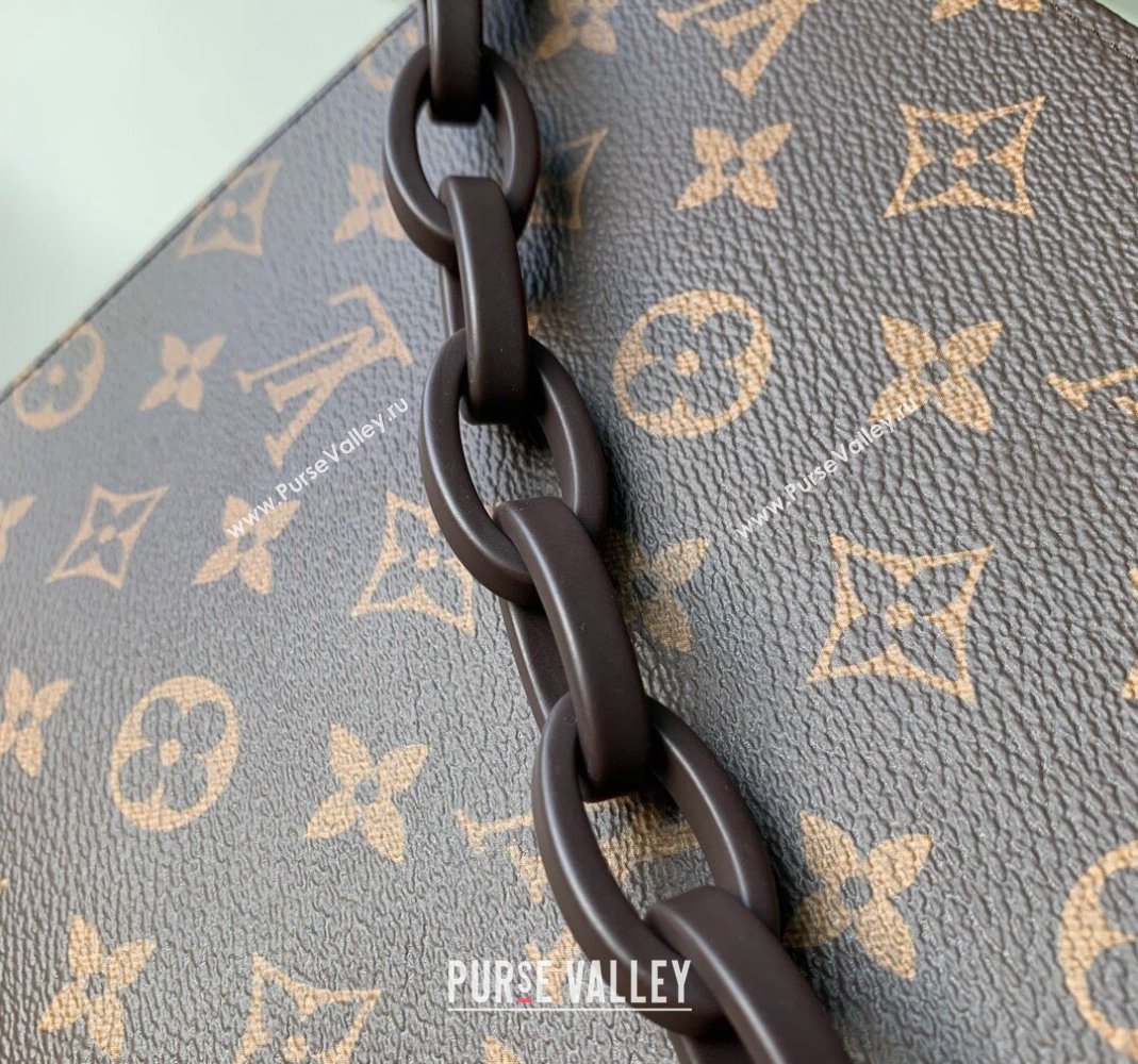 Louis Vuitton Toiletry Pouch with Chain in Monogram Canvas Brown 2023 M47542 (KI-231227078)