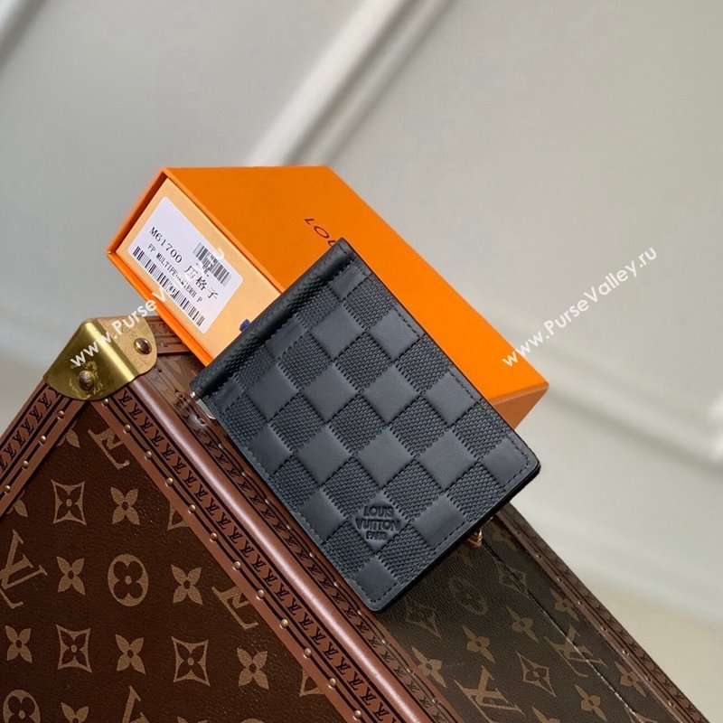 Louis Vuitton Billfold Wallet in Damier Leather Black 2023 M61700 (KI-231227081)