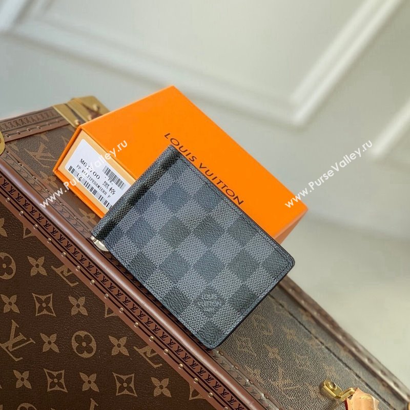 Louis Vuitton Billfold Wallet in Damier Graphite Canvas Black 2023 M61700 (KI-231227083)