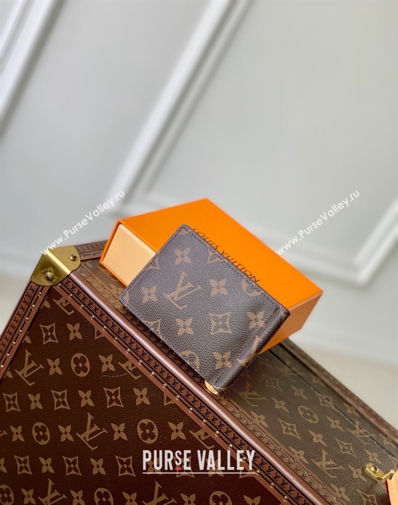 Louis Vuitton Billfold Wallet in Monogram Canvas Brown 2023 M61700 (KI-231227085)