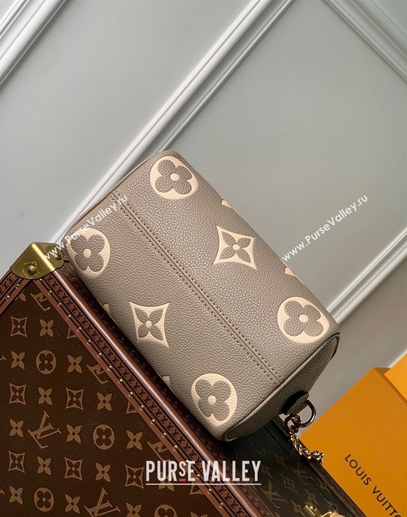 Louis Vuitton Speedy Bandouliere 20 Bag in Bicolor Empreinte Monogram Leather M46575 Grey 2023 (KI-231227087)