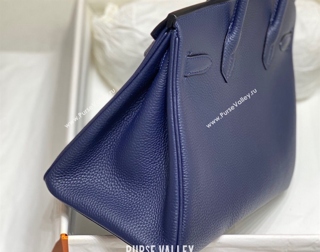 Hermes Birkin 30cm Bag in Togo Calfskin Deep Blue 2023 1227 (FL-231227097)