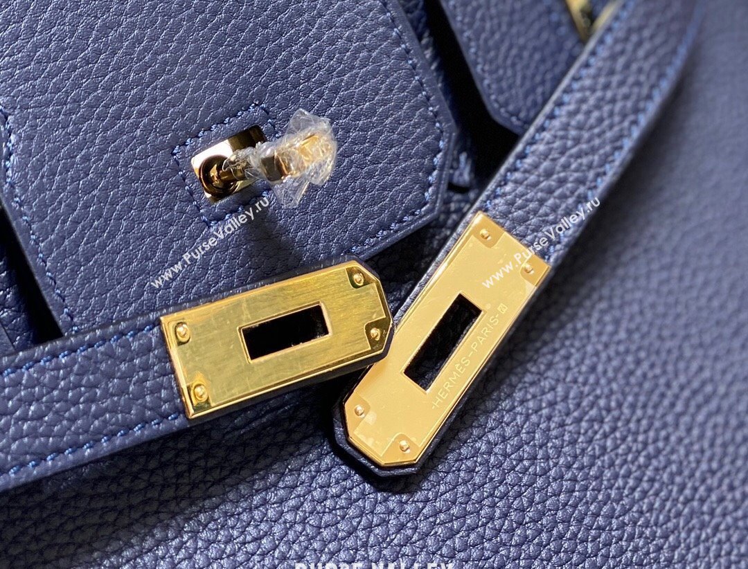 Hermes Birkin 30cm Bag in Togo Calfskin Deep Blue 2023 1227 (FL-231227097)