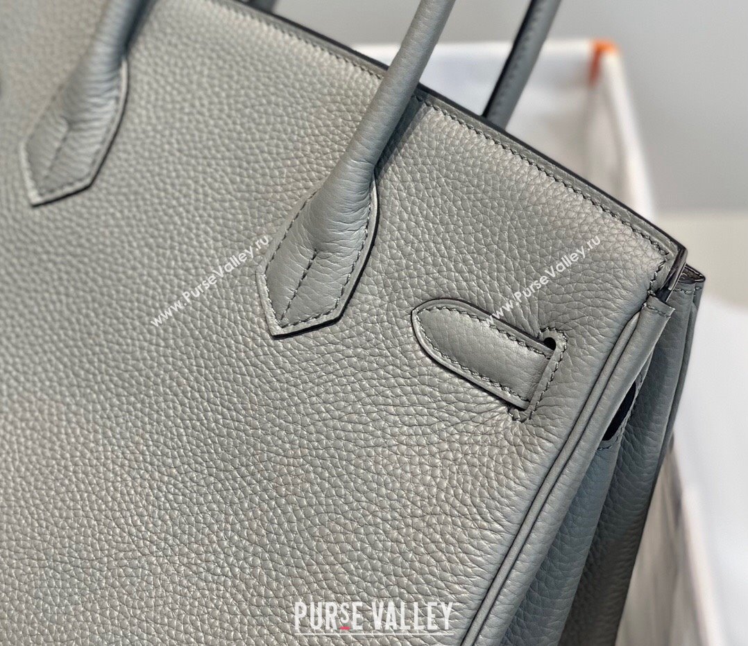 Hermes Birkin 30cm Bag in Togo Calfskin Cloud Grey 2023 1227 (FL-231227101)