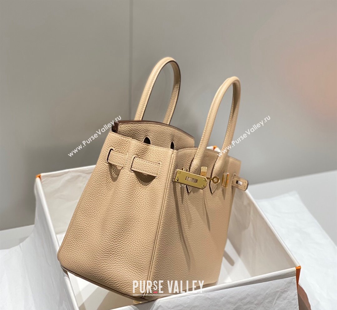 Hermes Birkin 30cm Bag in Togo Calfskin Coat Beige 2023 1227 (FL-231227115)