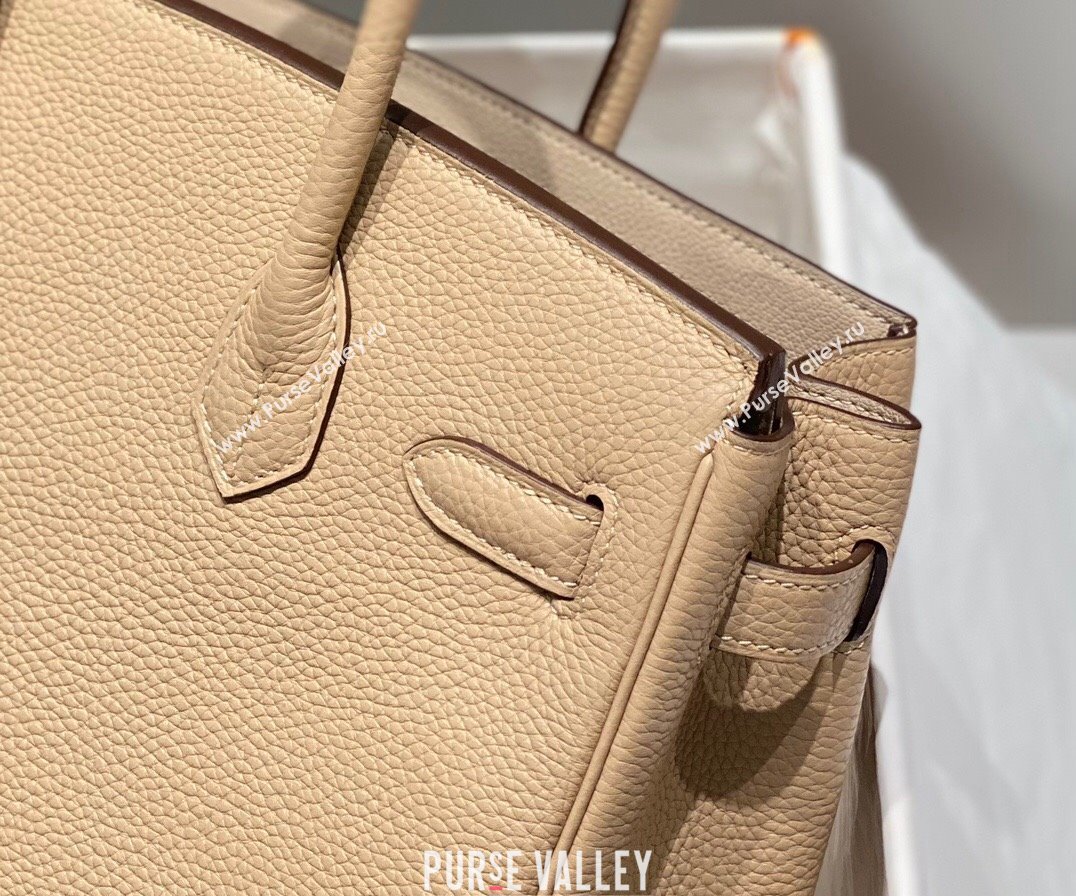 Hermes Birkin 30cm Bag in Togo Calfskin Coat Beige 2023 1227 (FL-231227115)