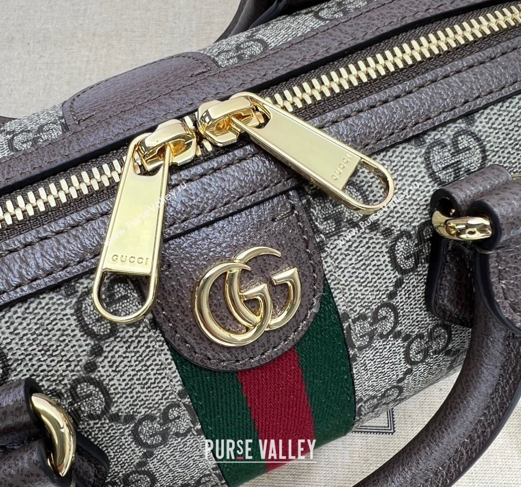 Gucci Ophidia GG Canvas Mini Top Handle Bag 772053 Beige/Brown 2023 (DLH-231227120)