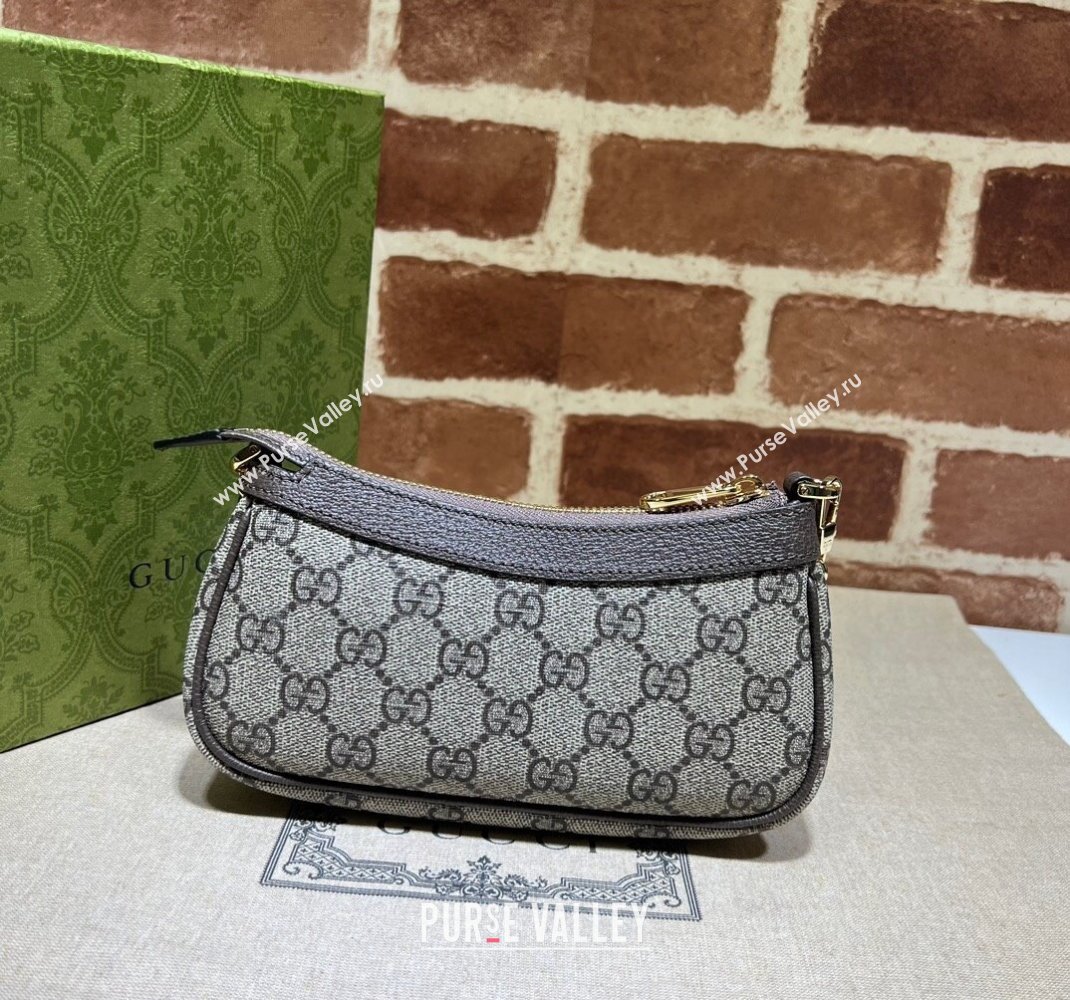 Gucci Ophidia GG Canvas Mini Bag ‎764960 Brown 2023 (DLH-231227126)