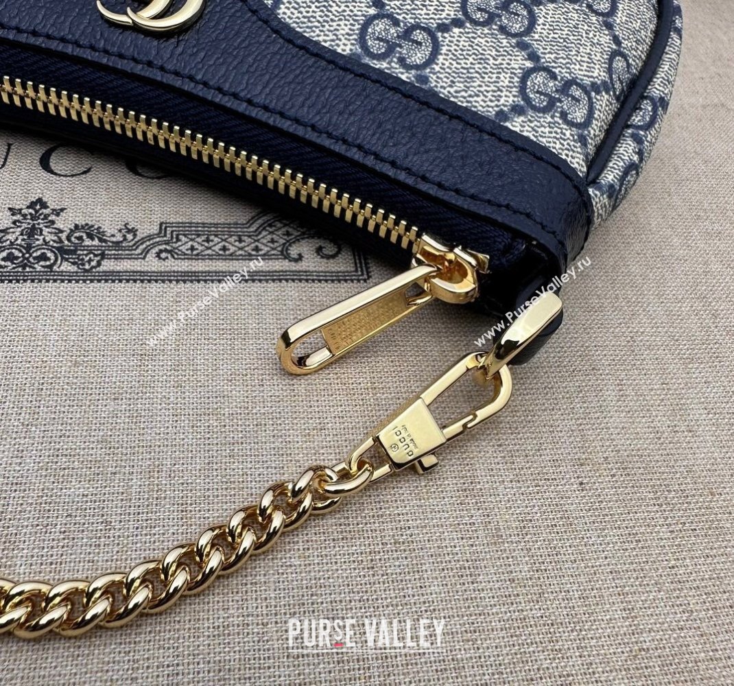 Gucci Ophidia GG Canvas Mini Bag ‎764960 Blue 2023 (DLH-231227127)