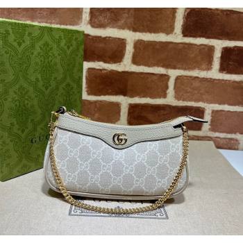 Gucci Ophidia GG Canvas Mini Bag ‎764960 White 2023 (DLH-231227128)