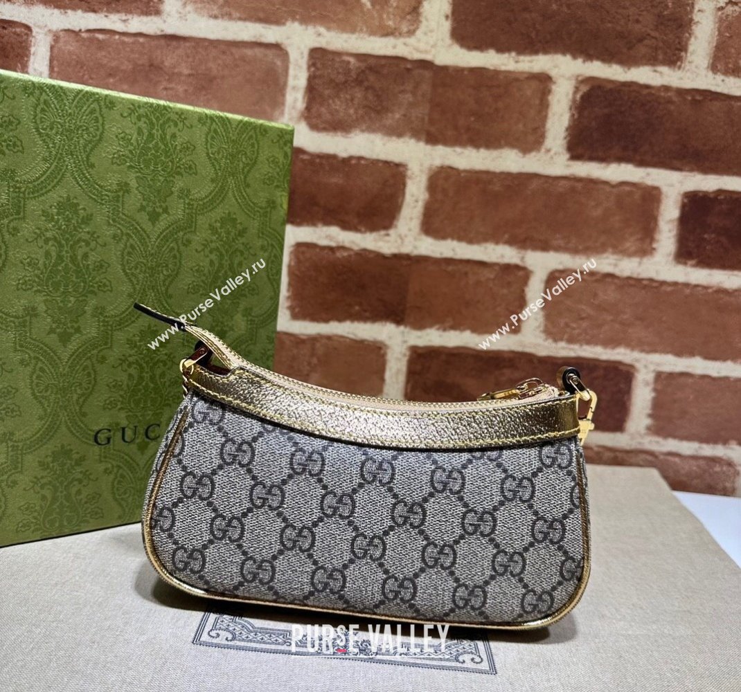 Gucci Ophidia GG Canvas Mini Bag ‎764960 Gold 2023 (DLH-231227130)