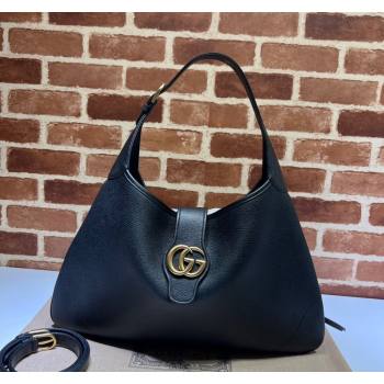 Gucci Aphrodite Leather Shoulder Bag ‎726322 Black 2023 (DLH-231228005)