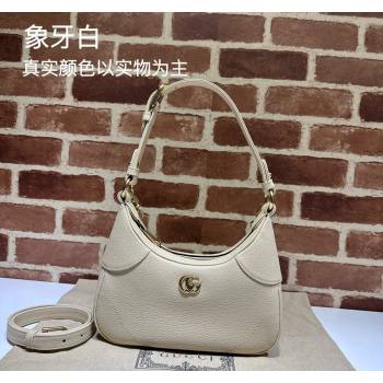 Gucci Aphrodite Small Shoulder Bag in Soft Leather 731817 Ivory White 2023 (DLH-231228006)