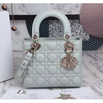 Dior Small Lady Dior My ABCDior Bag in Cannage Lambskin Pale Blue 2023 (BF-231228040)