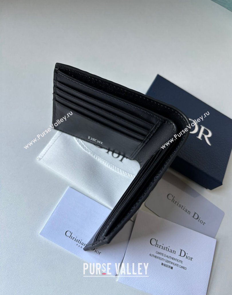 Dior Mens Compact Wallet in Black Dior Gravity Leather 2023 (BF-231228047)