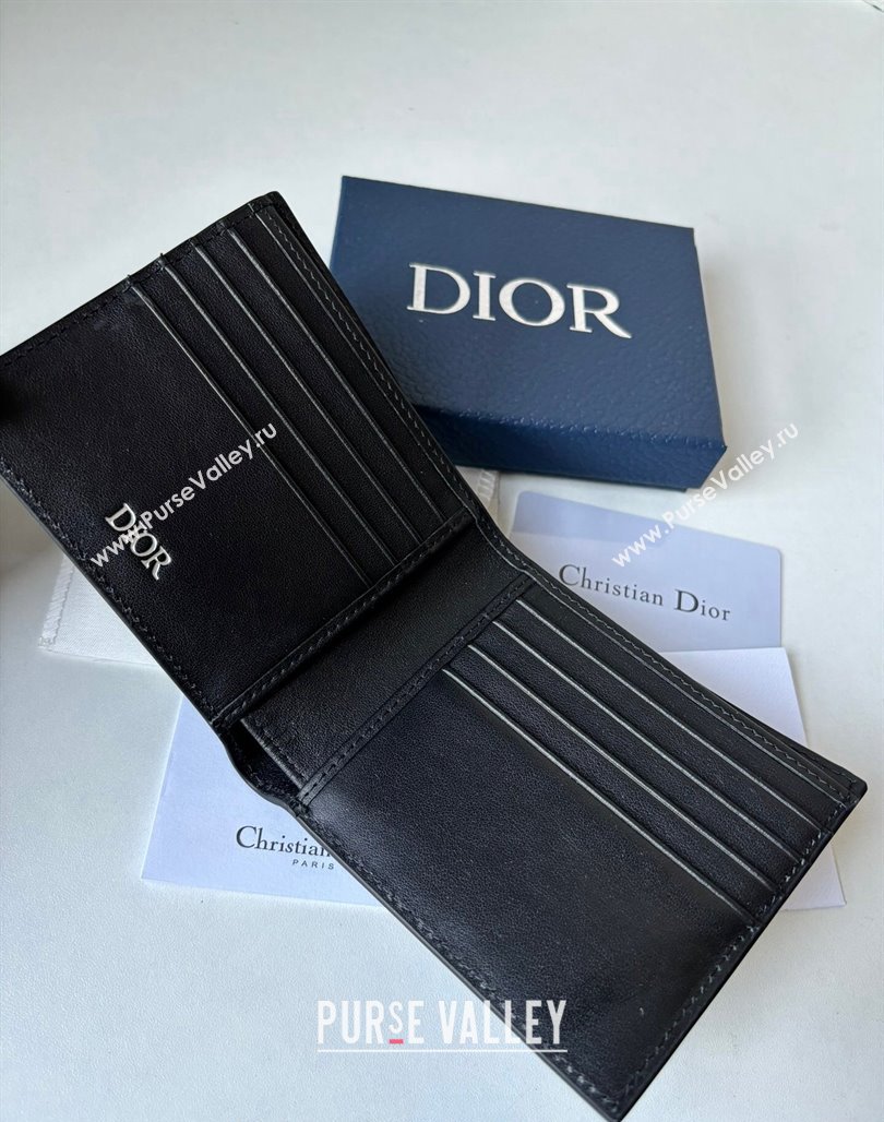 Dior Mens Compact Wallet in Black Dior Gravity Leather 2023 (BF-231228047)