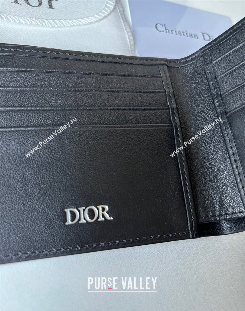 Dior Mens Compact Wallet in Black Dior Gravity Leather 2023 (BF-231228047)