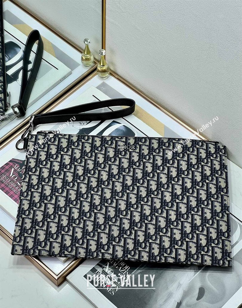 Dior A4 Pouch in Beige Dior Oblique Jacquard 2023 (BF-231228058)