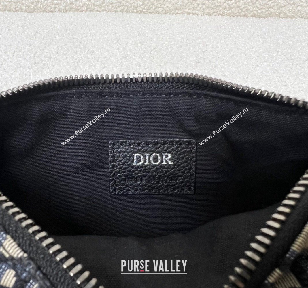 Dior Mens 8 Messenger Bag with Strap in Beige and Black Dior Oblique Jacquard 2023 (XXG-231228099)