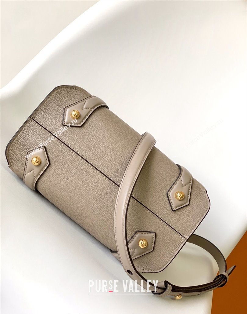 Fendi Boston 365 Bag in Full-Grain Leather Dove Grey 2023 (AF-231228107)