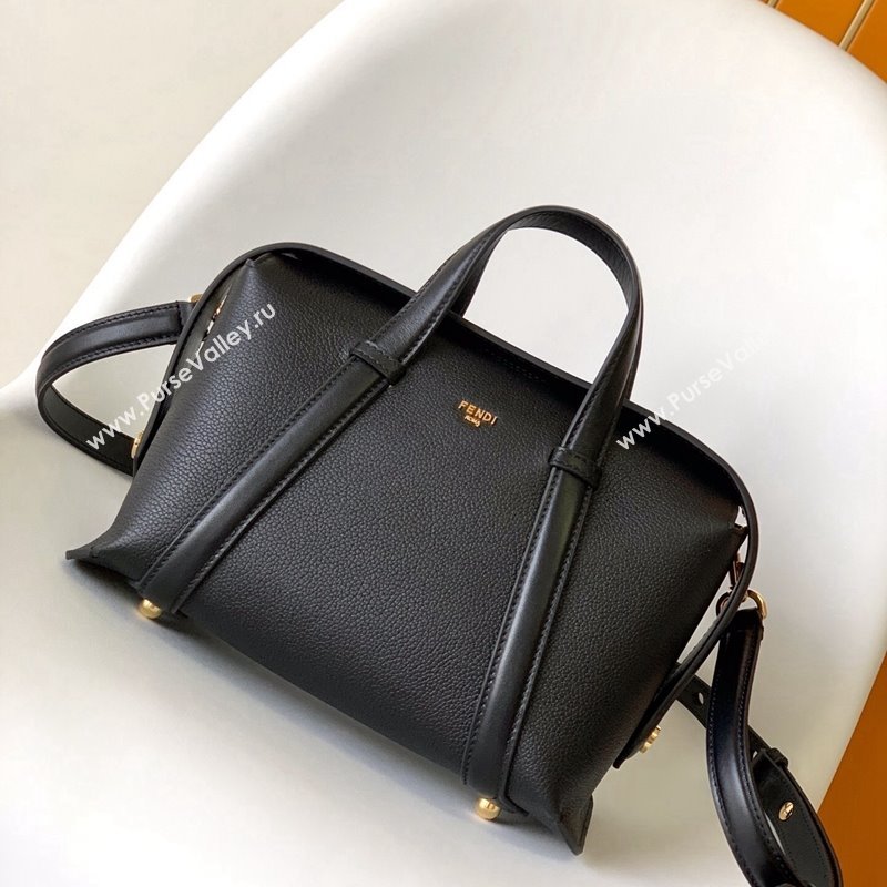 Fendi Boston 365 Bag in Full-Grain Leather Black 2023 (AF-231228108)