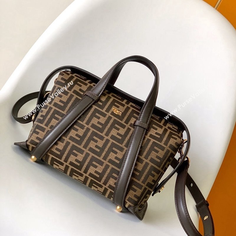 Fendi Boston 365 Bag in Brown FF jacquard 2023 (AF-231228109)