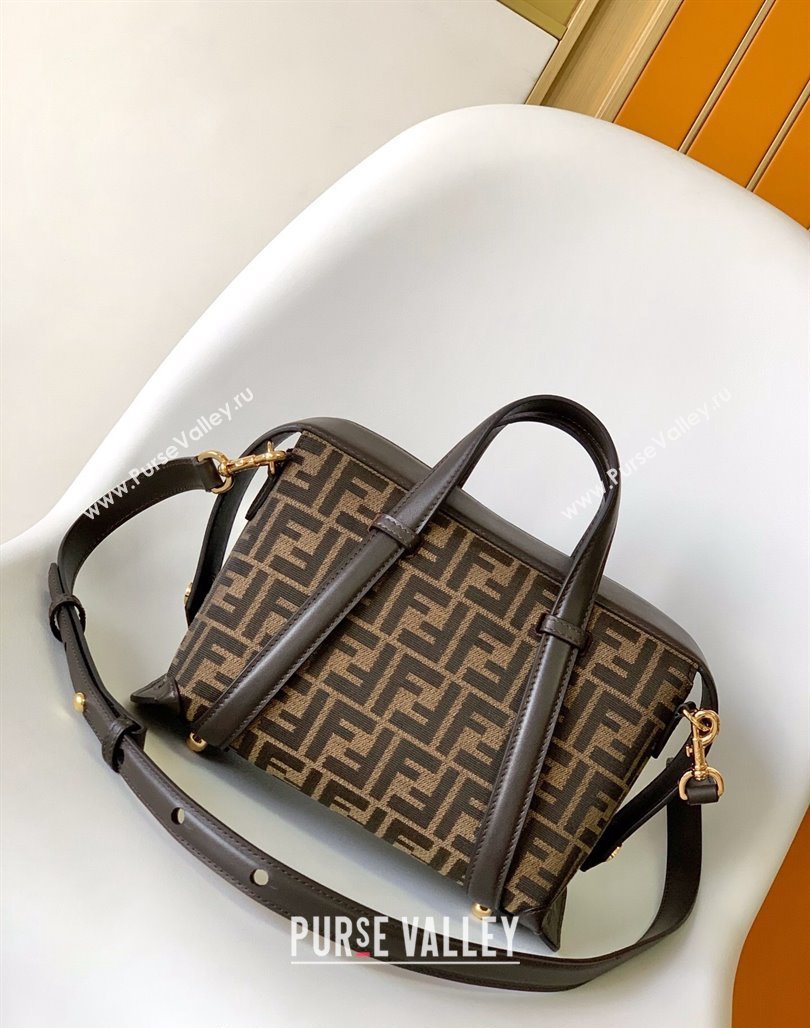 Fendi Boston 365 Bag in Brown FF jacquard 2023 (AF-231228109)