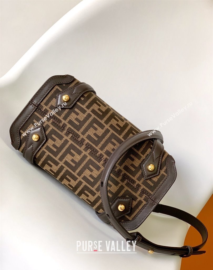 Fendi Boston 365 Bag in Brown FF jacquard 2023 (AF-231228109)